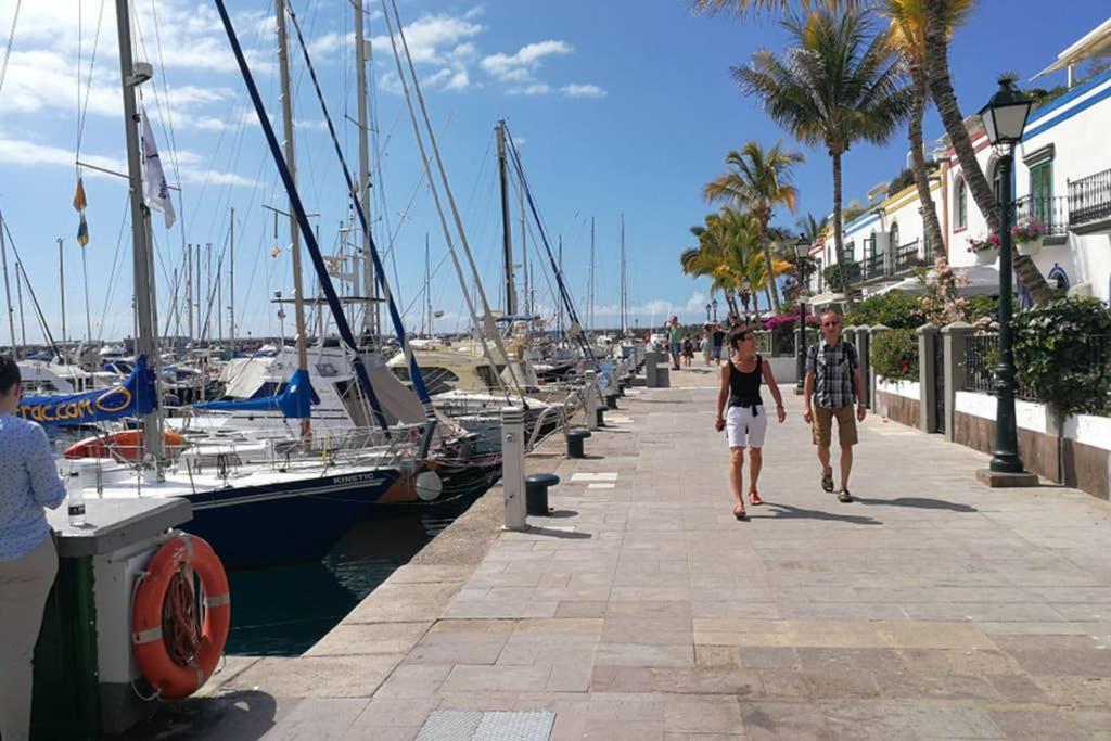 Charmante Wohnung Direkt Am Meer, Kostenloses Wlan Puerto De Mogan Extérieur photo