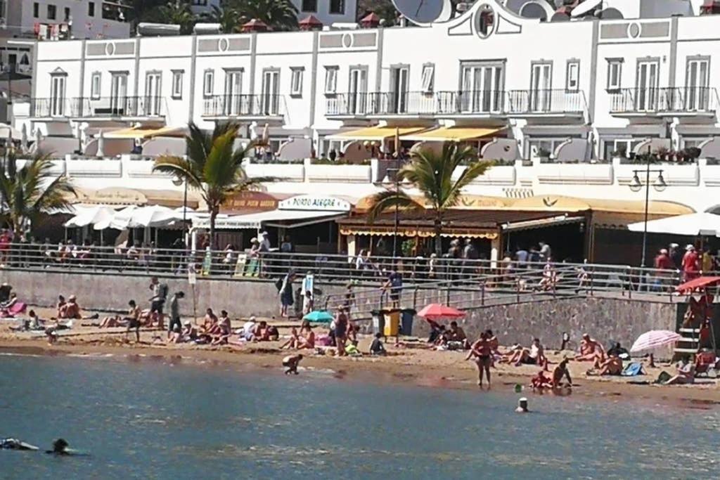 Charmante Wohnung Direkt Am Meer, Kostenloses Wlan Puerto De Mogan Extérieur photo