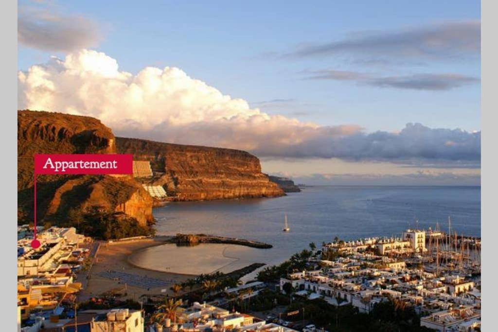 Charmante Wohnung Direkt Am Meer, Kostenloses Wlan Puerto De Mogan Extérieur photo