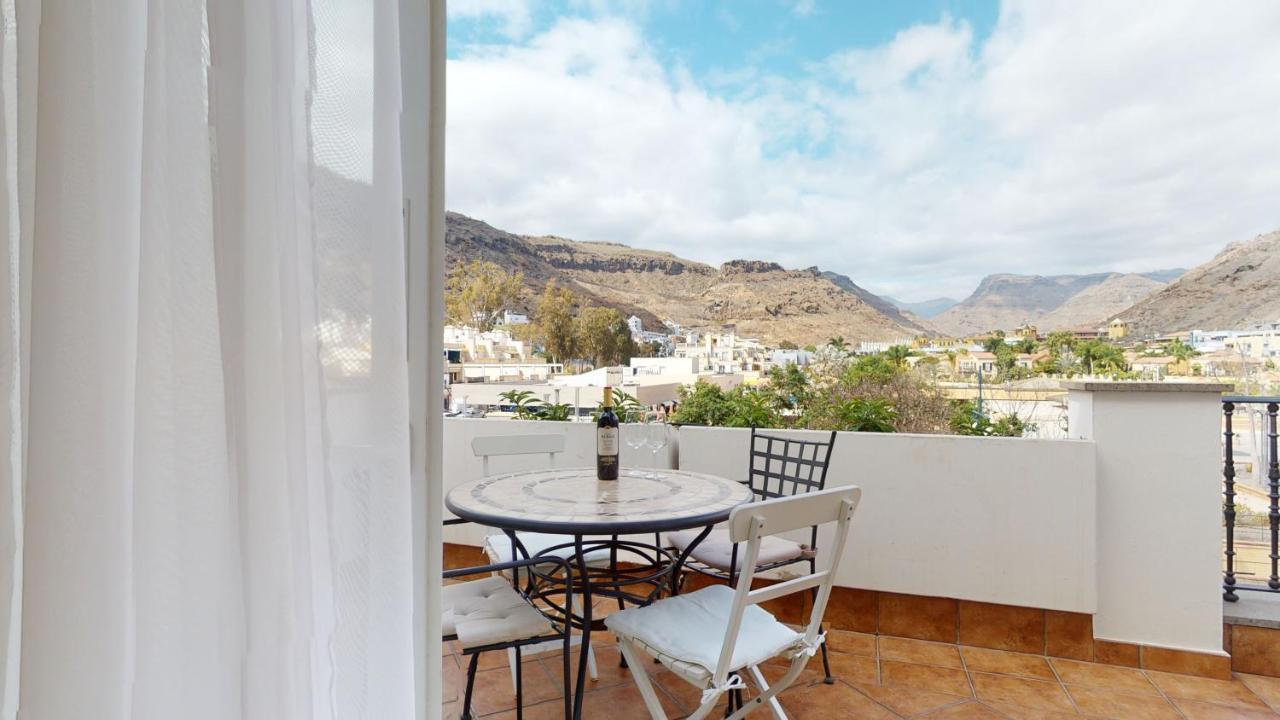 Charmante Wohnung Direkt Am Meer, Kostenloses Wlan Puerto De Mogan Extérieur photo