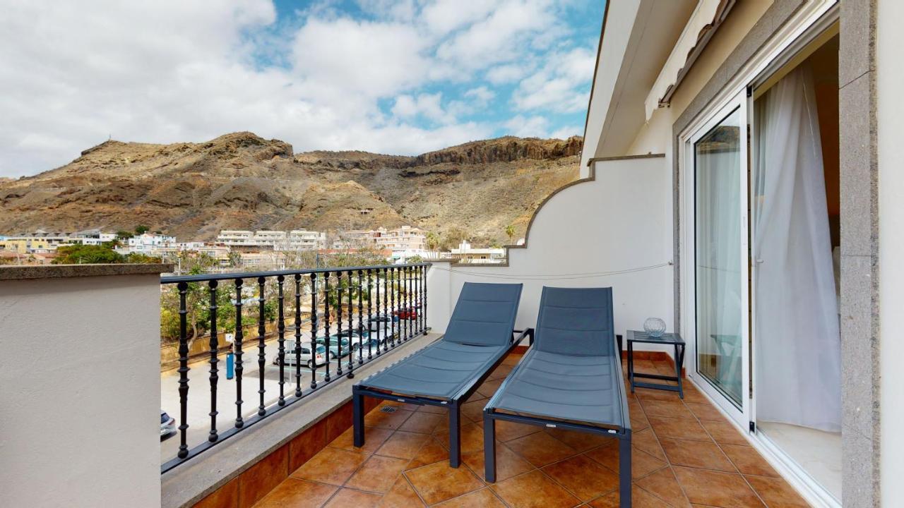 Charmante Wohnung Direkt Am Meer, Kostenloses Wlan Puerto De Mogan Extérieur photo